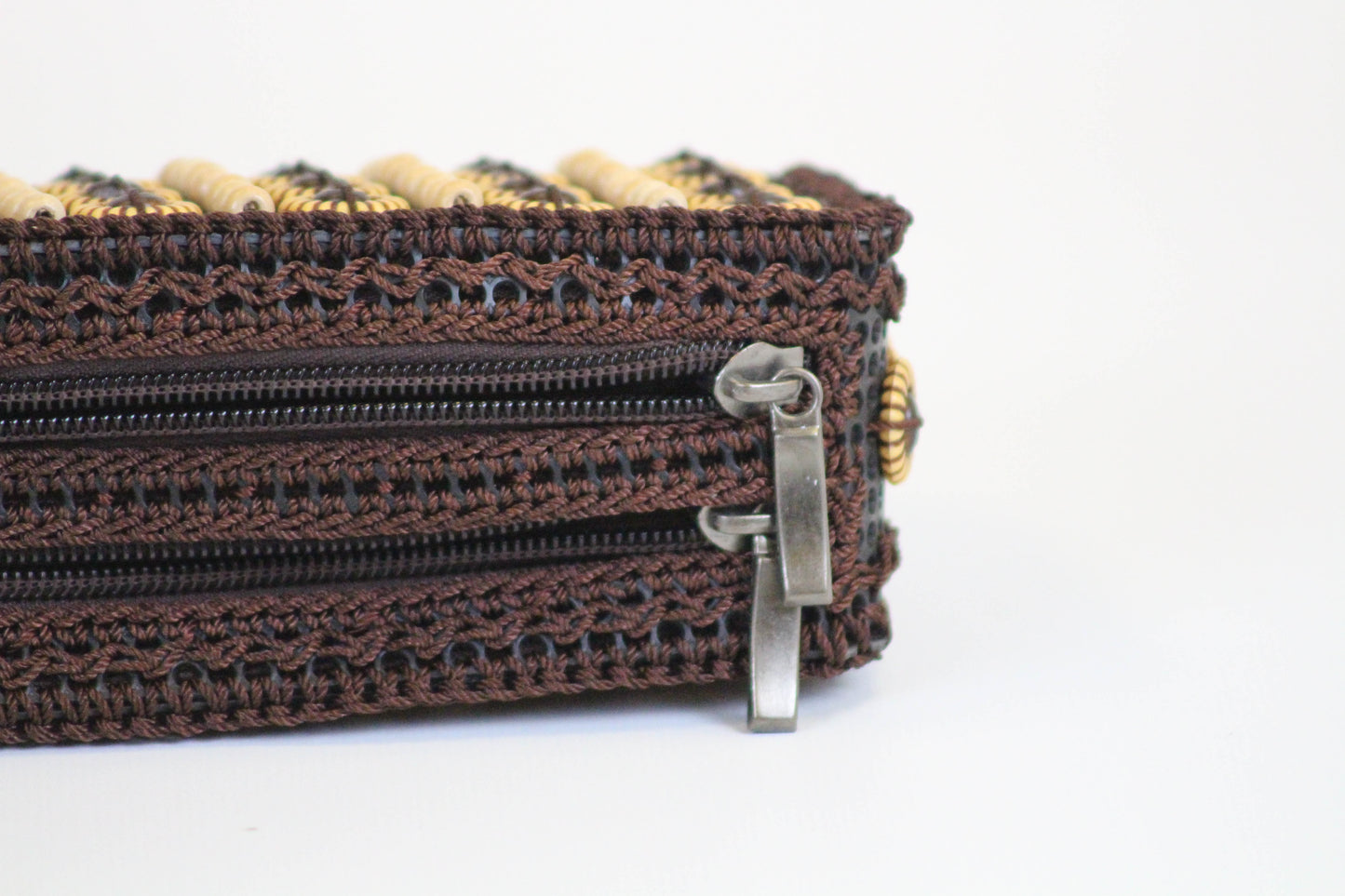 Moti Beaded Wristlet - Bean