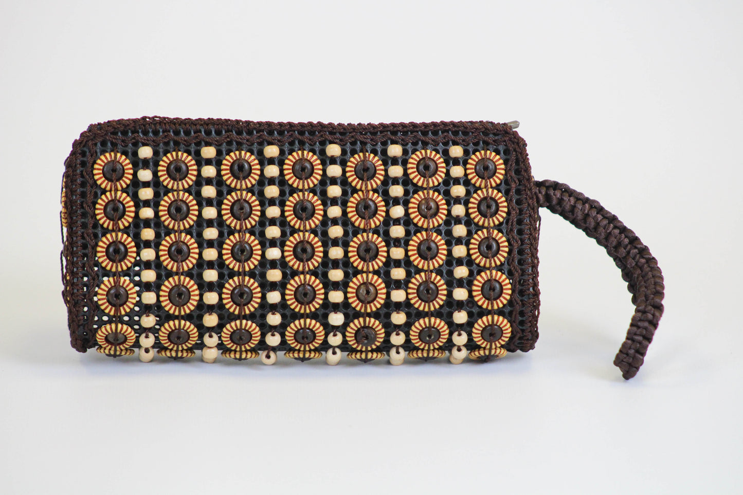 Moti Beaded Wristlet - Bean