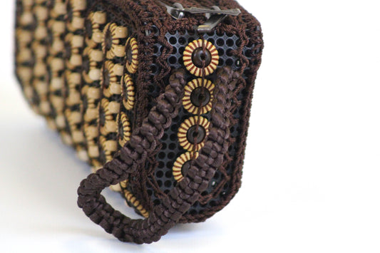 Moti Beaded Wristlet - Bean